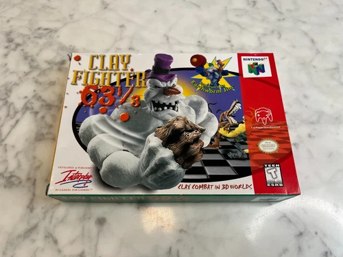 Clay Fighter 63 1/3 (Nintendo 64, 1997) Complete - Box & Manual Included