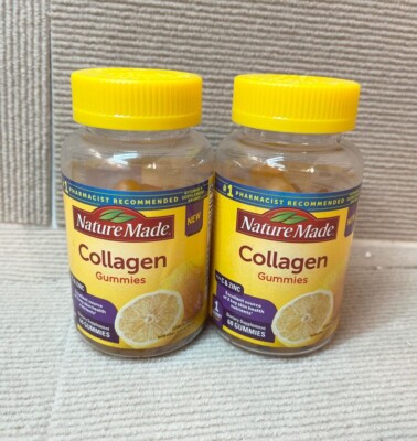 2* PK Nature Made Collagen Gummies with Vitamin C Zinc and Biotin 60ct 03/2026