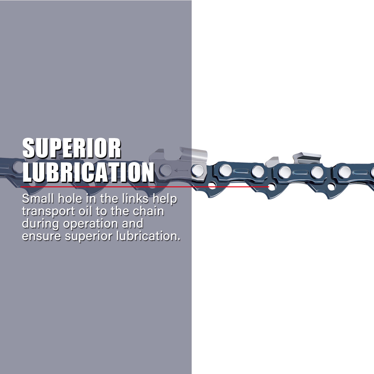 8" Chainsaw Chain Blade FIT KOBALT KPS 8008 40V Pole Saw 3/8"LP .050