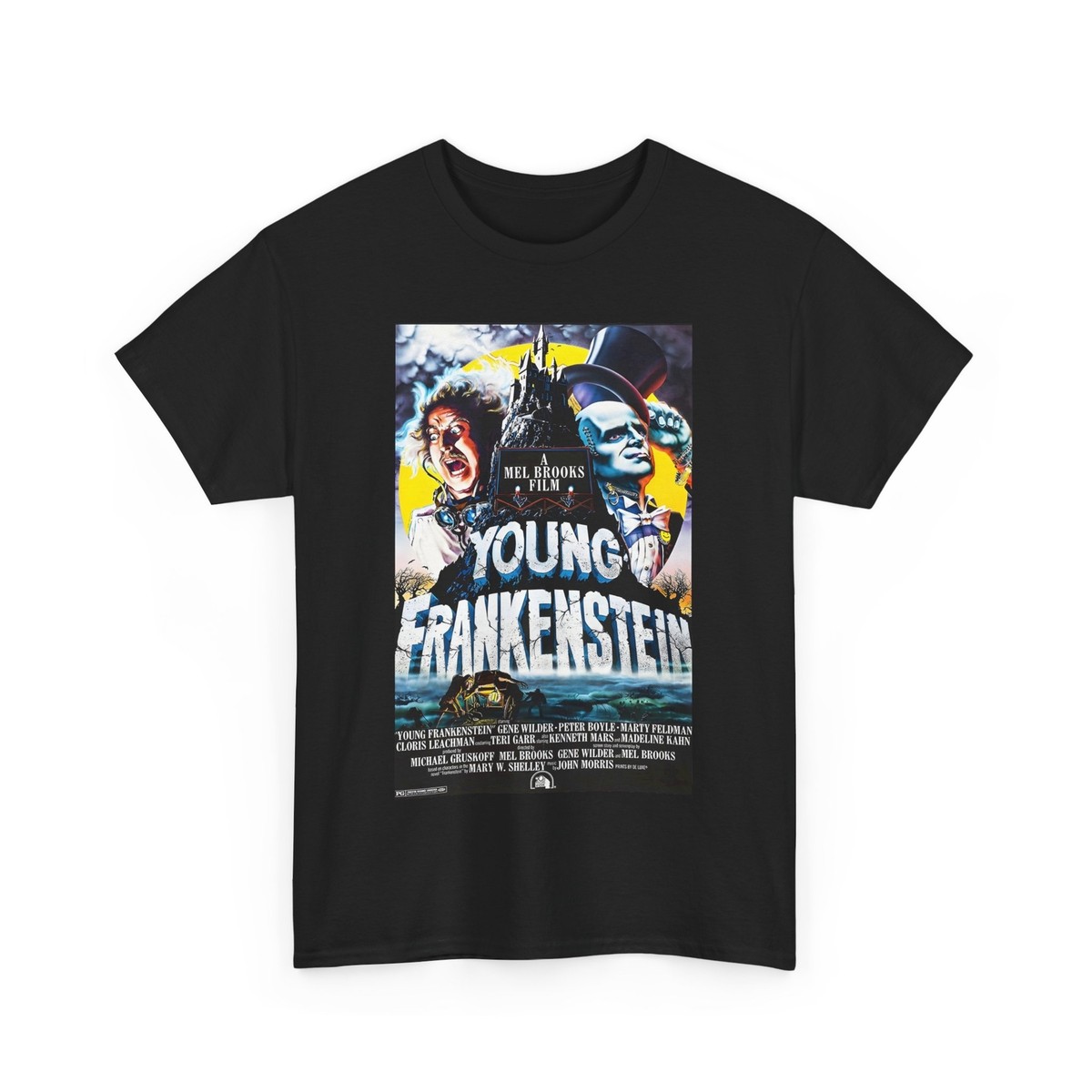 Young Frankenstein (1974) Cult Classic Vintage Movie Poster T-Shirt