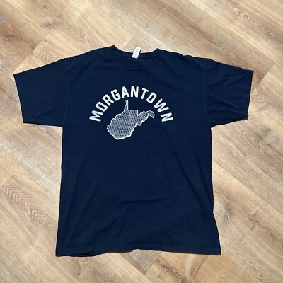 Men s Short Sleeve Navy T Shirt Size L Morgantown WV