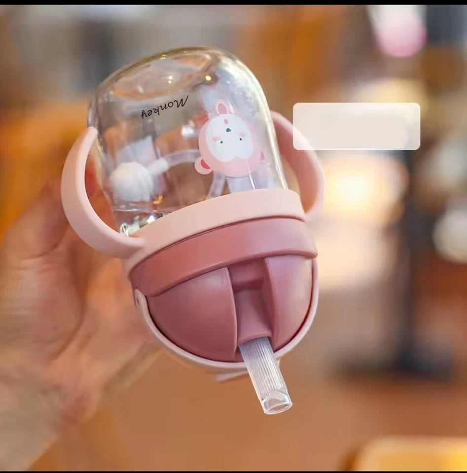 Taza de entrenamiento para bebé 250 ml con pajita | Biberón sin derrames | Anti-estrangulamiento Fugas-P Foto 2 de 4