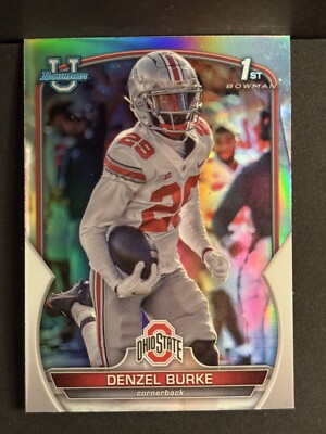2022 Bowman Chrome University Denzel Burke  #25 1st Bowman Refractor Buckeyes