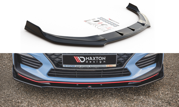 CUP Spoilerlippe Schwarz FüR Hyundai I30 N MK3 Frontspoiler Spoilerschwert V3-image