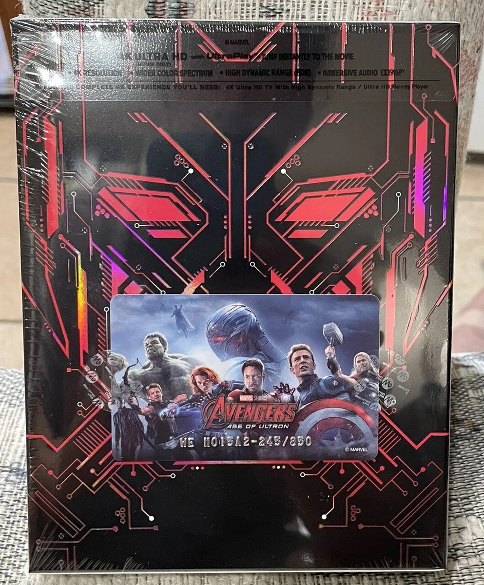 Avengers Age of Ultron 4K UHD + Blu-Ray Steelbook Full Slip A2