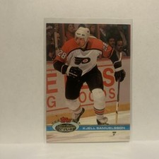 #70 Kjell samuelsson Philadelphia Flyers 1991-92 Topps Stadium Club Hockey Card 
