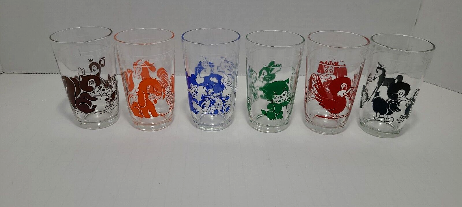 Vintage Kraft Swanky Swig Kiddie Cups Animal Juice Glasses, Set of 6 eBay