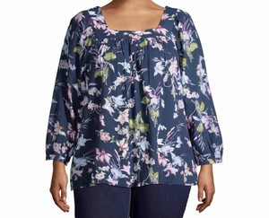 terra & sky peasant top