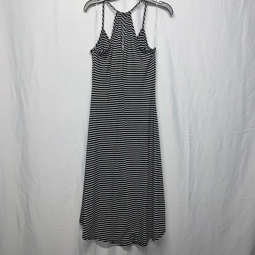 Delia’s Black/White stripe halter dress Size S - Picture 2 of 4