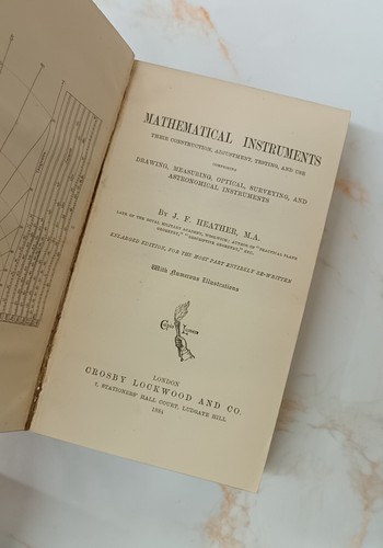 MATHEMATICAL INSTRUMENTS by J. Heather, Weale's Rudimentary Series, Vol. 1 1884. - Picture 2 of 6