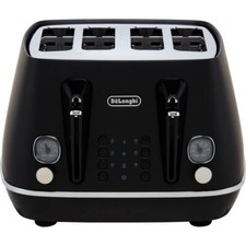 De'Longhi CTIN4003.BK Distinta X 4 Slice Toaster Black