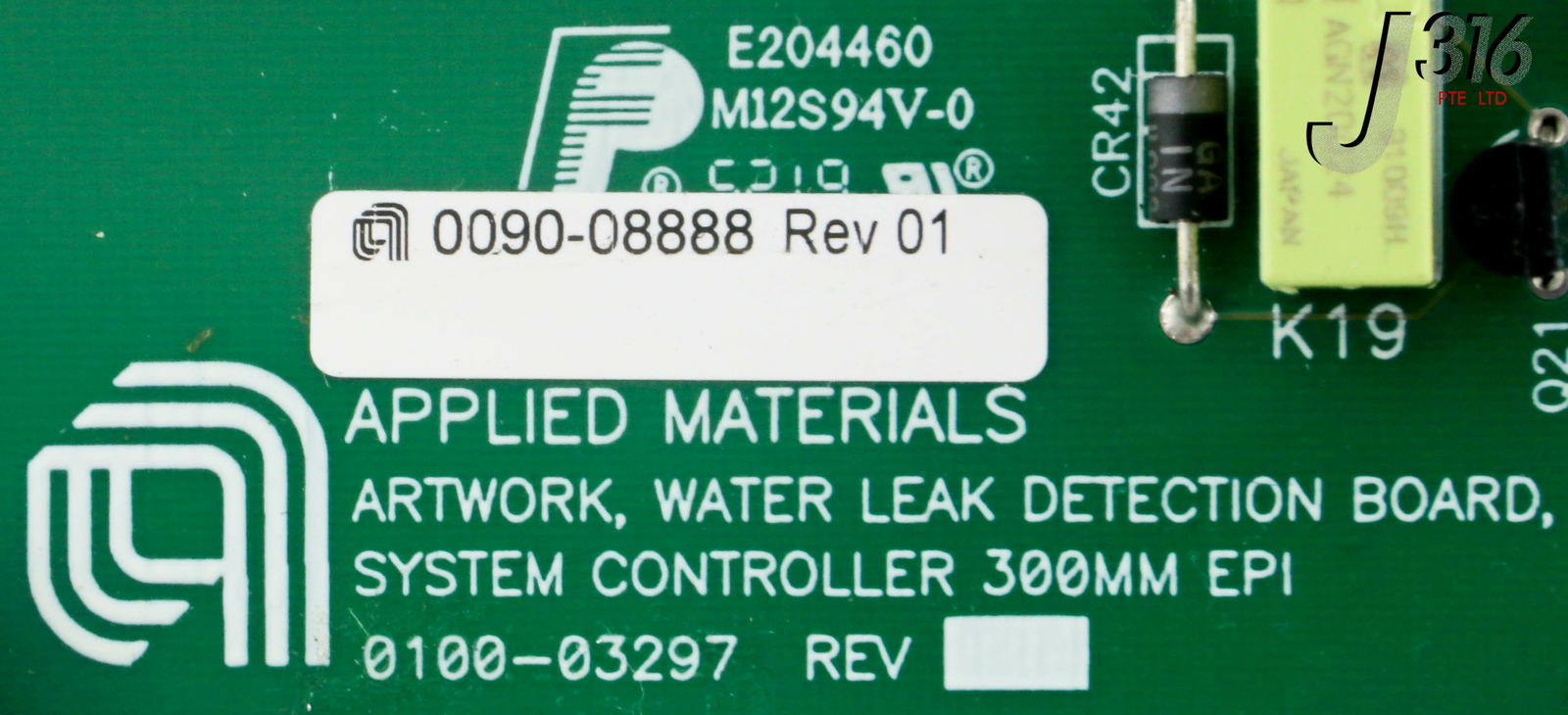26590 APPLIED MATERIALS PCB, ARTWORK, WATER LEAK DETECTION BD 0090-08888