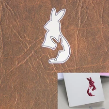 Cutout Rabbit w Baby Bunny Cutting Die – Easter Spring Child Silhouette