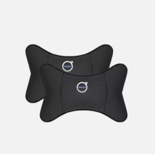 2pcs Car Seat Headrest Neck Cushion Pillow Neck Supportor For Volvo Leather