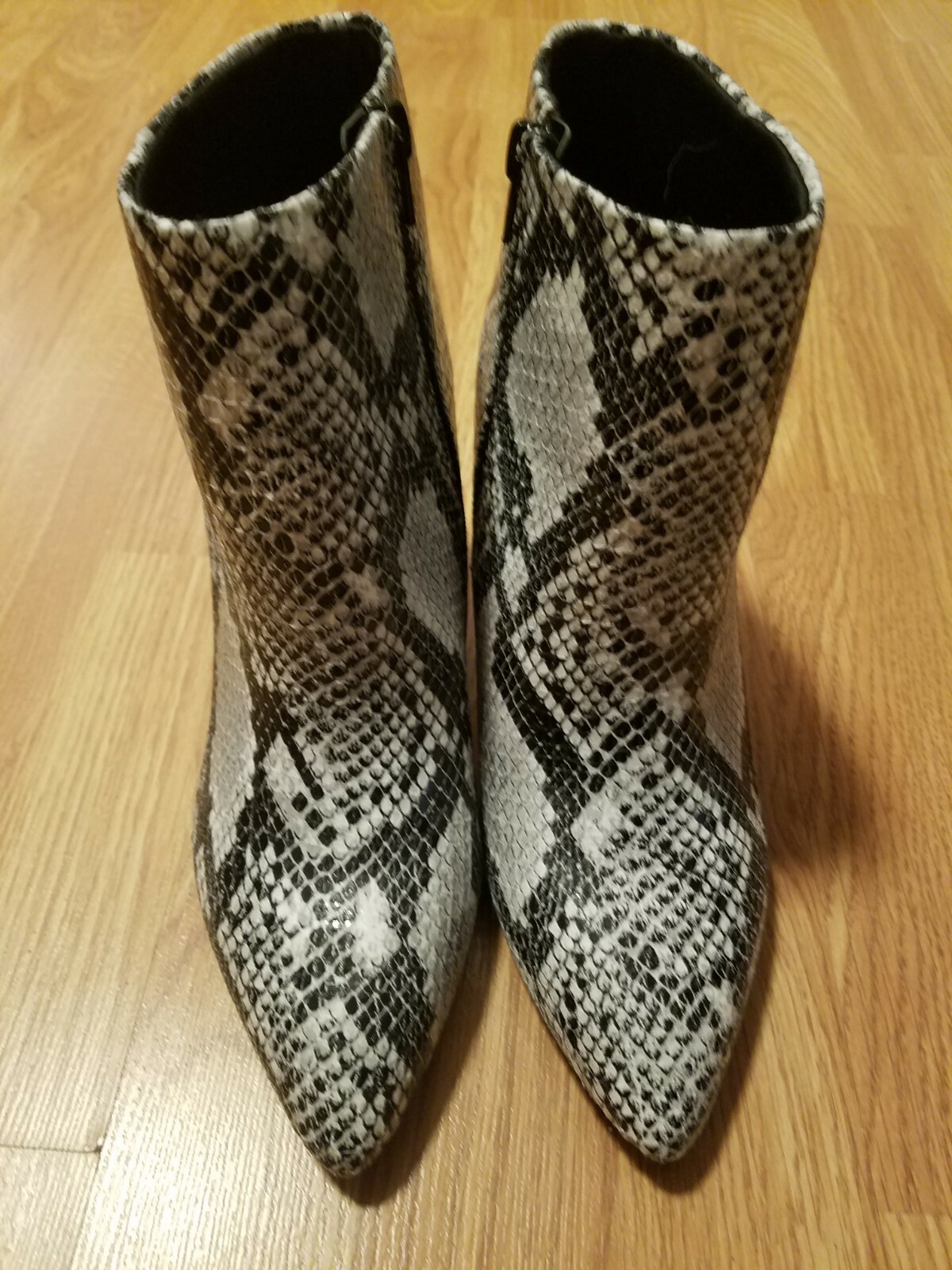 snakeskin pattern boots