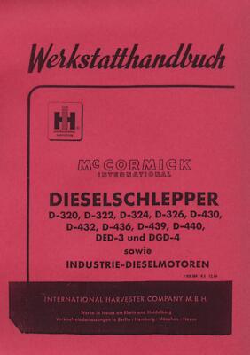 Werkstatthandbuch IHC D-440 Mc Cormick D-Serie nur bei uns inkl. 3 Sonderkapitel