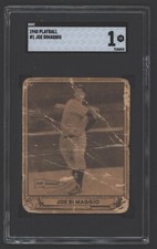 1940 Play Ball #1 Joe DiMaggio SGC 1  New York Yankees 
