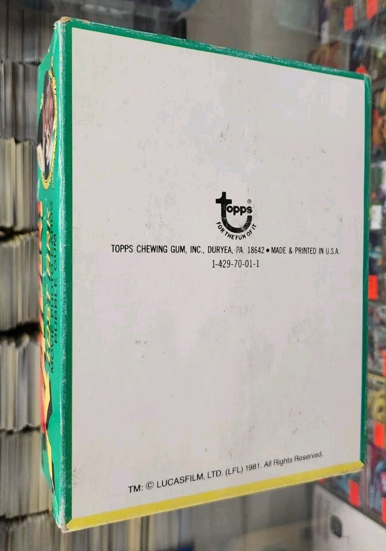 Vintage Topps Raiders of the Lost Ark 36 Pack Unopened Box 1981