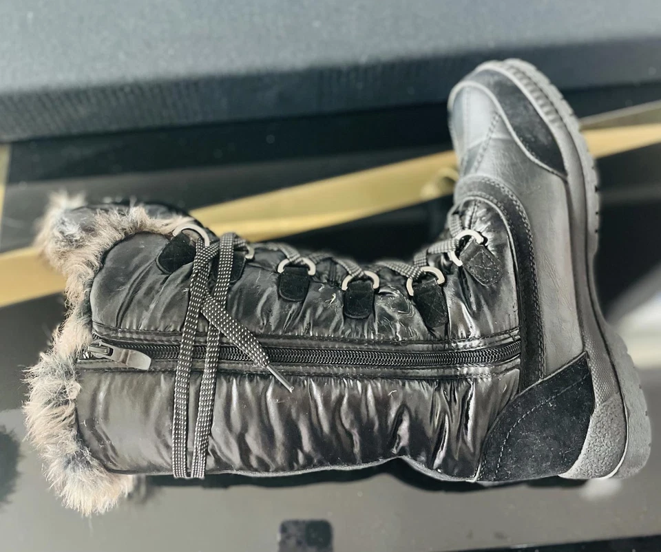 Botas de invierno Superfit negras con forro de piel - talla 9 Foto 3 de 4