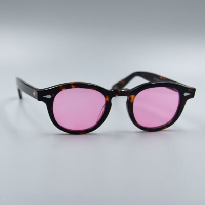 Retro men tinted pink sunglasses Fashion women pink glasses Johnny Depp glasses