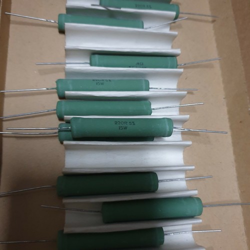 NOS PHILIPS AC15 220R 15W 5% non Flammeable W.W TUBE AMP RESISTORS! 16PCS! - Picture 3 of 9