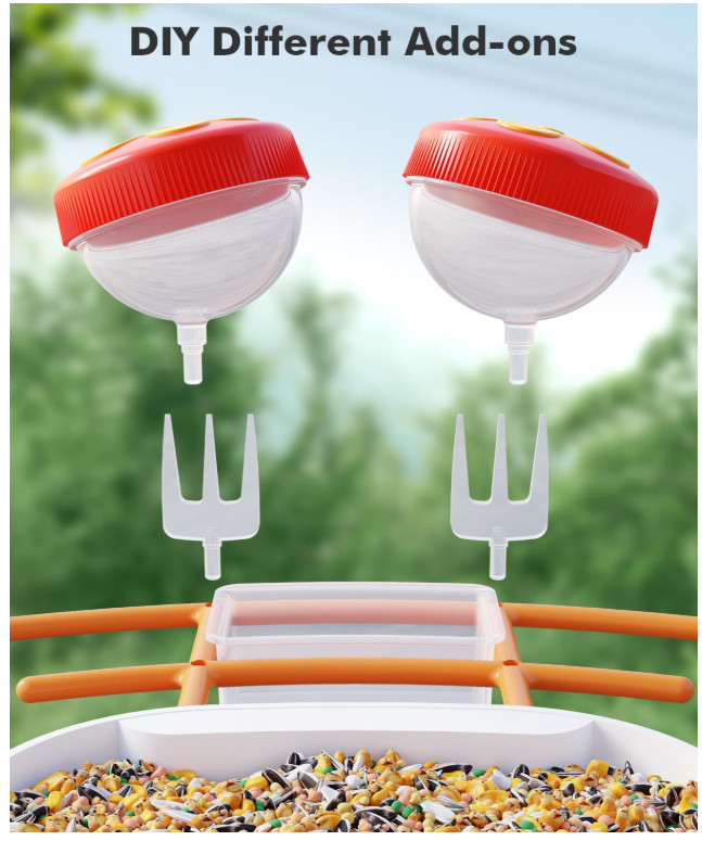 Smart Bird Feeder with Camera Solar Powered, Bird Watching, AI Identify Bird Spe