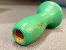 Vintage Susan Bates Wooden Knitting Knobby, Teal- Great Condition 