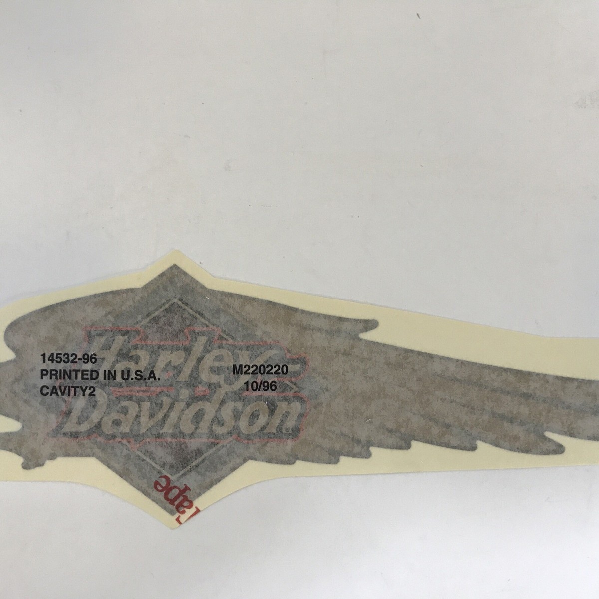 NOS Harley-Davidson 1996 FXSTC, FXSTS, Original Tank Decal, P/N