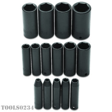 J72116 38 Drive 15 Piece Deep Impact Socket Set 6-point Wholder Proto J72116 38 Drive 15 Piece Deep Impact Socket Set 6-point Wholder Proto