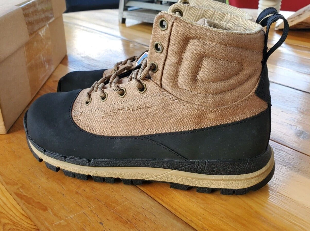 Astral HaleStorm Hemp Waterproof Boots for Hiking - Unisex Men's 5 - Black Tan
