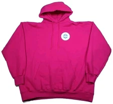 Men's Vintage Hanes Ultimate Cotton Printpro Red "SAF GUARD" Hoodie Size XL