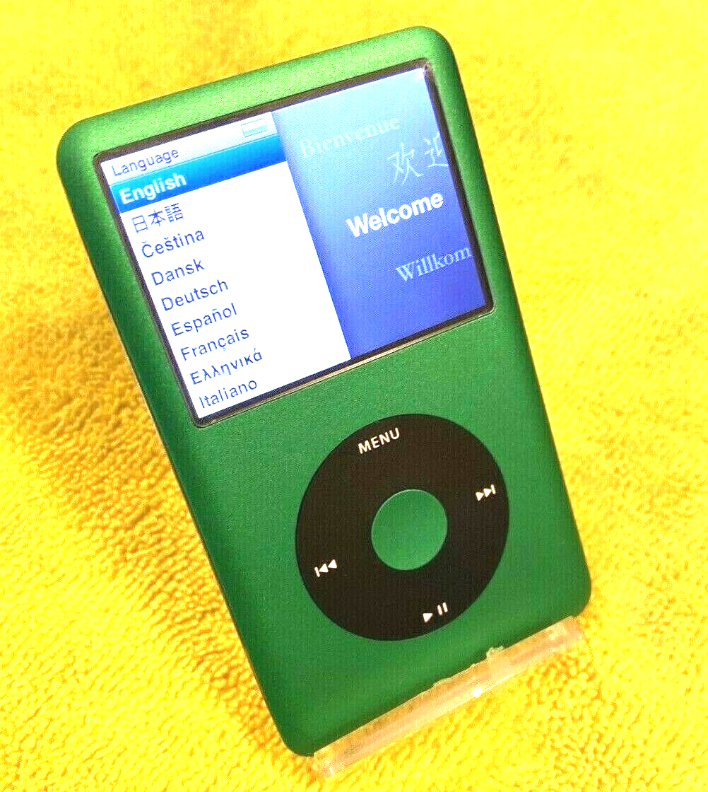 iPod classic 第7世代  160GBからSD256GBに緑　グリーン