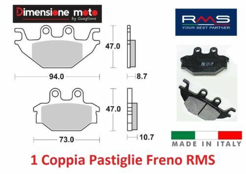 SBS Bremsbeläge Hinten Für Suzuki GSX 650 F/ABS (2008-2013) – PASTIGLIA, Sintermetall, Hinterradbremse