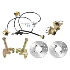 3 Stud Wheel Hub Steering Spindle Brake Assembly For Go Kart Quad Bull Buggy