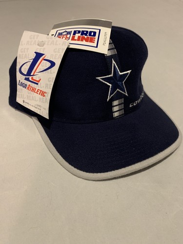 De Colección Años 90 Dallas Cowboys Sombrero Correa Ajustable NFL PROLINE Fútbol Azul. ¡Nuevo!¡! - Imagen 2 de 6