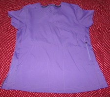 KOI LITE WOMENS SIZE L LILAC PURPLE POLYESTER SCRUB TOP STYLE 316