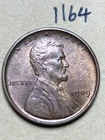 1909-VDB LINCOLN WHEAT CENT, VERY HIGH GRADE AU, Almost Uncirculated #1164