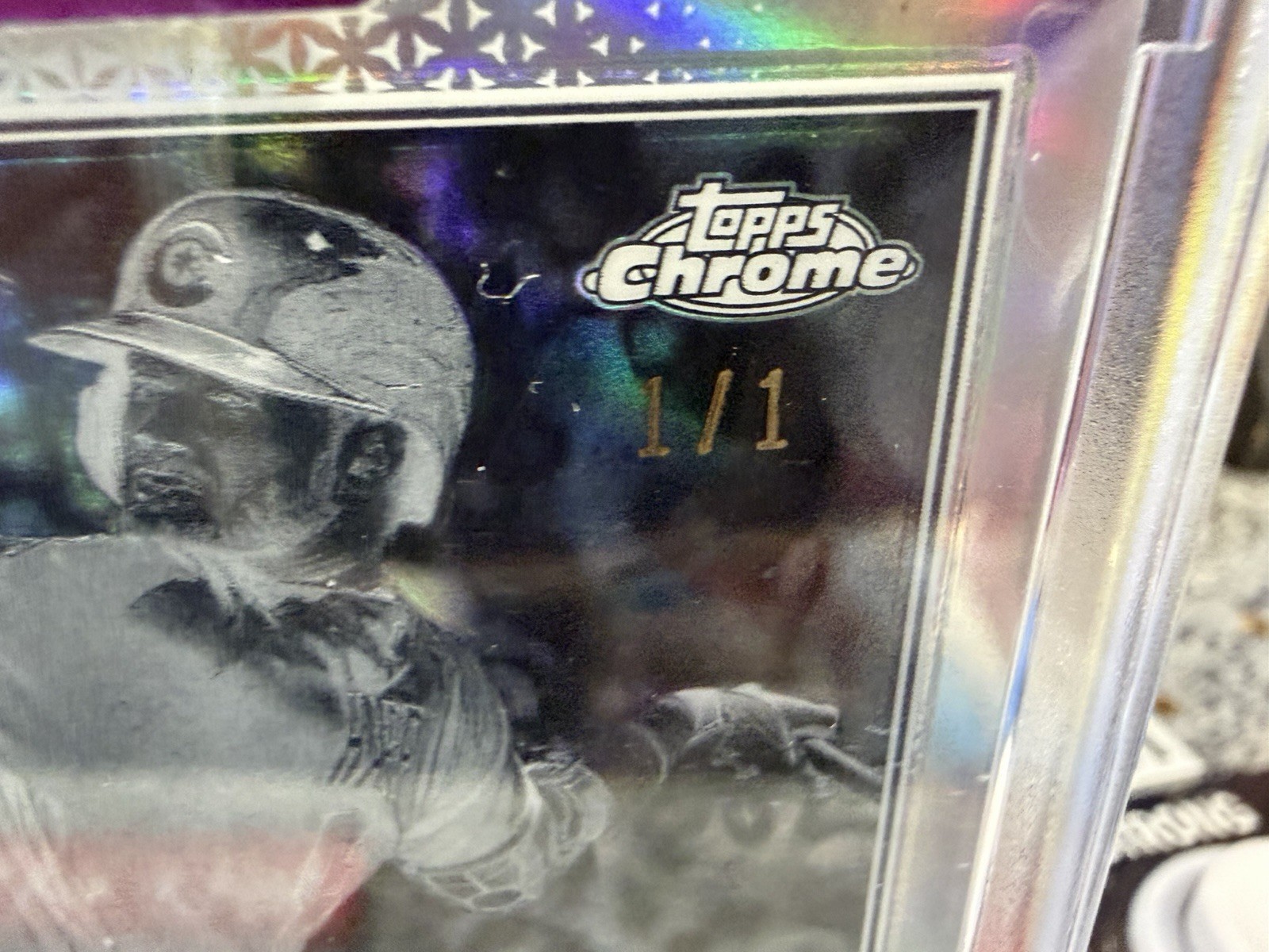 2025 Topps Archive Signature Ian Happ Autograph 2022 Chrome On Card Auto 1/1 view 4