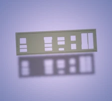 Msi Pro 760-VC Wifi, I/O Shield, 3D Printed, IO Backplate Black/White