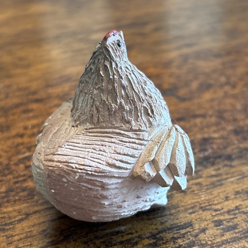 Vintage Huhn Figur Artesania Rinconada Hand Made in Uruguay süße Eckkunst! - Bild 2 von 9