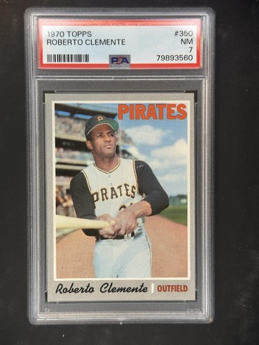 1970 Topps Set-Break #350 Roberto Clemente PSA 7 NM