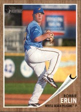 2011 Topps Heritage Minors Baseball Card #108 Robbie Erlin
