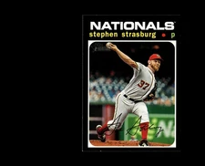 2020 Topps Heritage #558b Stephen Strasburg : Action Image