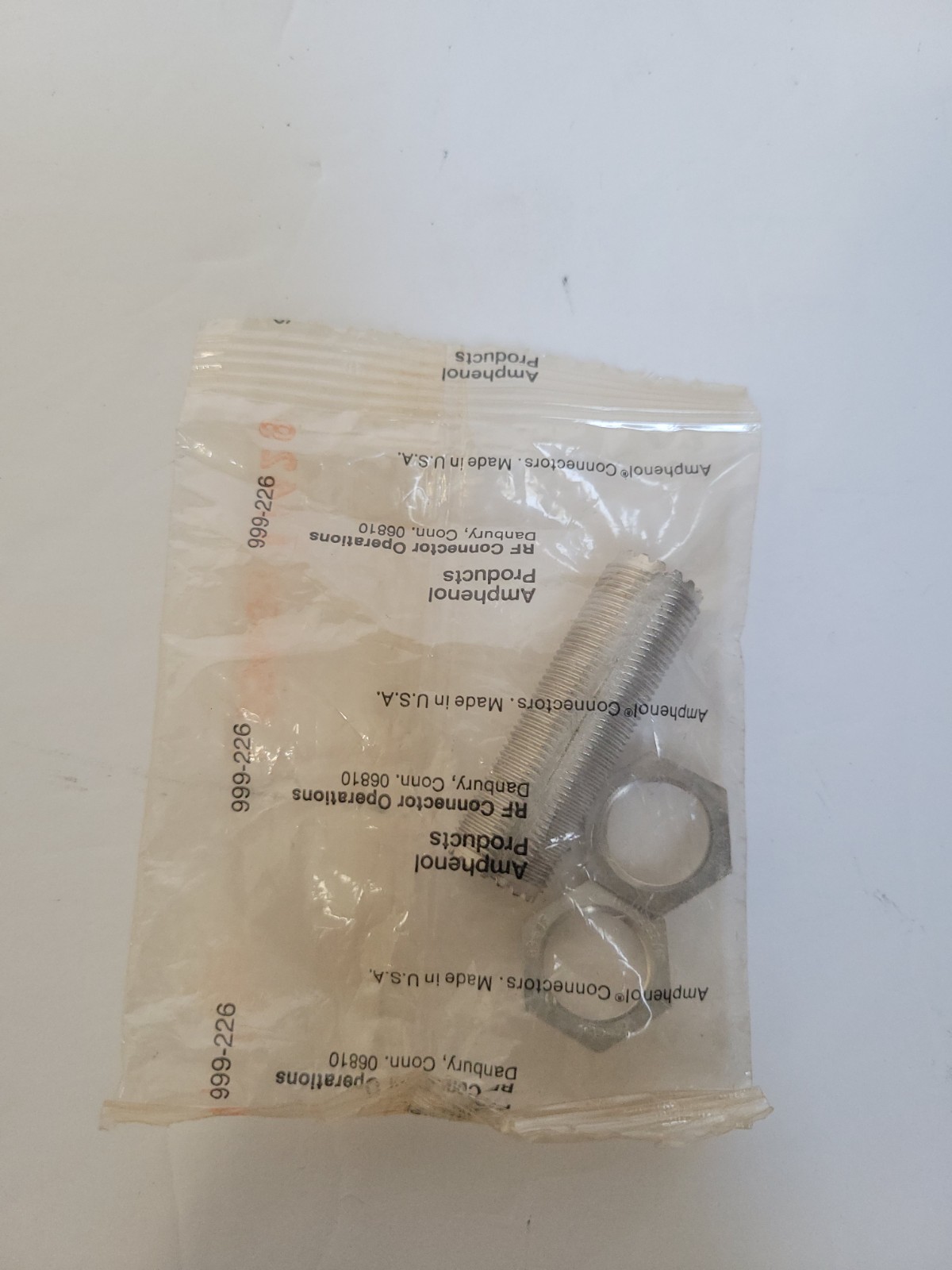 Amphenol 999-226 RF Bulkhead Connector Assembly 554-88/1429 NOS Sealed