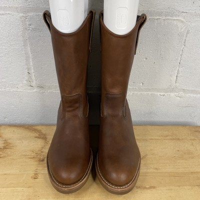 Red Wing Shoes Mens 9D Pecos 8159 Boots Amber Harness Brown