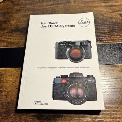 Leitz Handbuch für Leica System 1980 für Leica M/R M4-P R4-MOT Nr.111.100-021