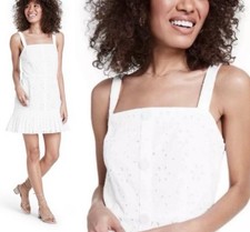Alexis for Target Bright White Women’s Eyelet Dress Size Small