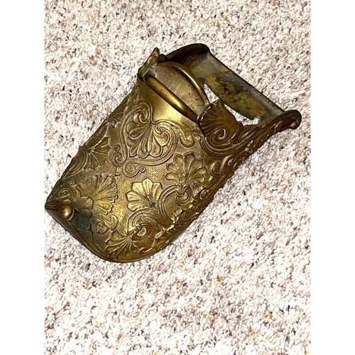 Antiguo estribo conquistador español latón ornamentado JUMBO - Imagen 12 de 12