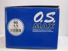 O.S. MAX AX 46 RC Model Airplane Engine with Muffler #15480 Brand New