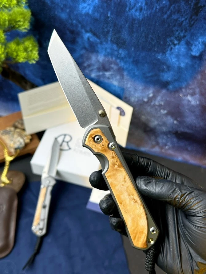 Cuchillo plegable Chris Reeve - Dasha [Sebenza 31 Magnacut] EDC para exteriores Foto 4 de 4